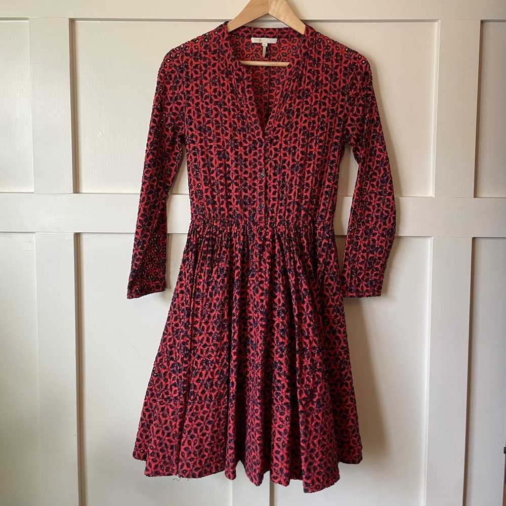 Embroidered Maje dress